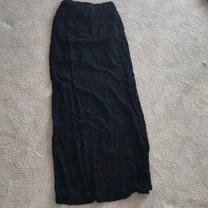 Black maxi skirt